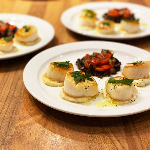 scallops main, wedding, Corporate Event Catering in London - texturecatering